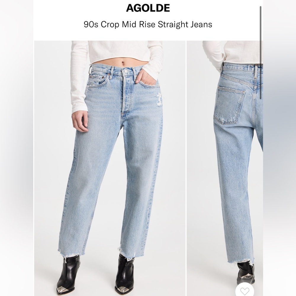 Agolde 90’s crop - size 31